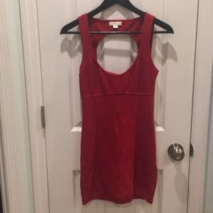 Guess red body con dress